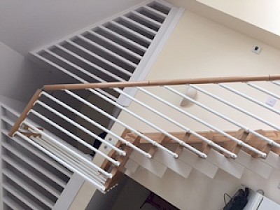 Modular staircase supplied and fitted in barn conversion in inveraray